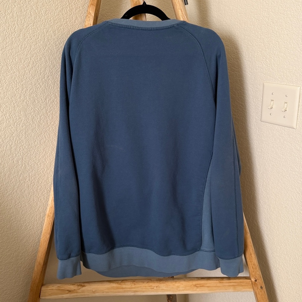 DQM Men's Skater Brand Blue Pullover Sweatshirt - Picture 4 of 4